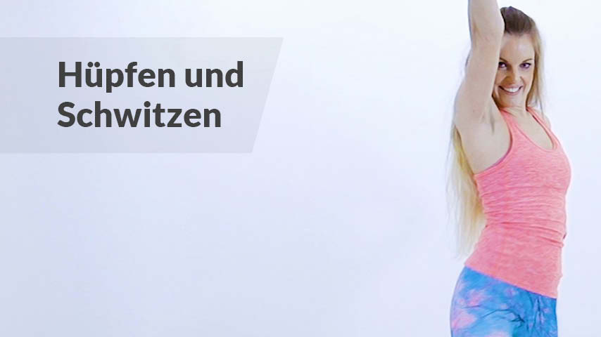 Hüpfen und Schwitzen